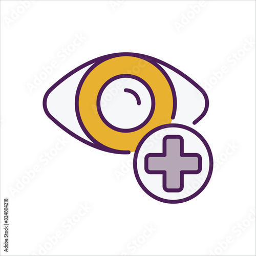 Ophtalmology vector icon