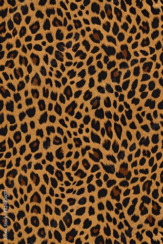 Vibrant and Realistic Leopard Skin Pattern Print     Perfect for Trendy and Chic Designs  Animal Skin Pattern Texture Background