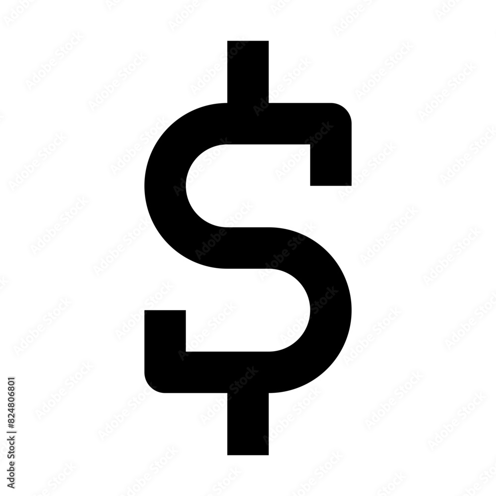 dollar sign money line icon for ui website and application dollar sign money line icon for ui website and application