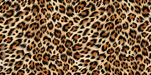 High-Quality Realistic Leopard Skin Pattern Print Illustration for Fashion and Home Decor  Animal Skin Pattern Texture Background