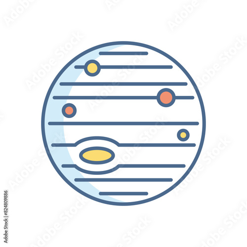 Jupiter vector icon