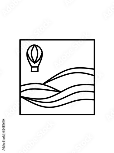 Square simple icons vector image