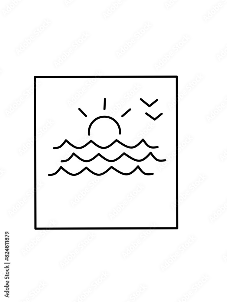 Obraz premium Square simple icons vector image