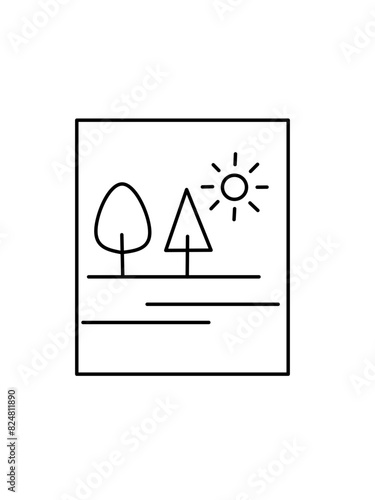 Square simple icons vector image