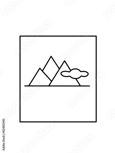 Square simple icons vector image