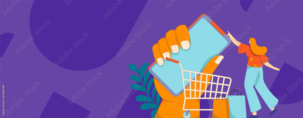 Holiday shopping people doing e-commerce online shopping flat vector concept operation hand drawn illustration
Holiday shopping people doing e-commerce online shopping flat vector concept operation hand drawn illustration