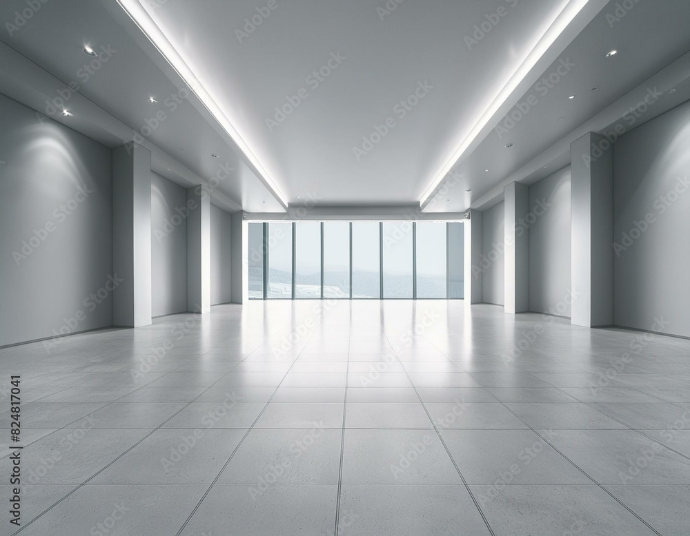 Fototapeta premium empty white room