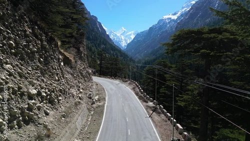 Road to Gangotri Dham Uttarakhand 