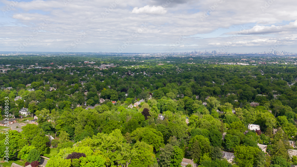 Aerial Drone of New Jersey Homes in West Orange Aerial Drone of New Jersey Homes in West Orange