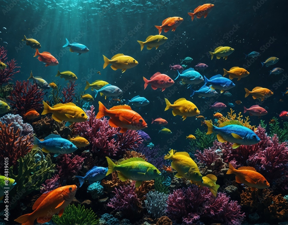 Fototapeta premium fish in aquarium