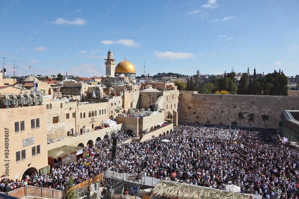 Fototapeta premium The Western Wall in Jerusalem temple