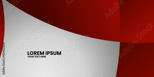 A red and white background with the words written in black. The image is meant to convey a sense of creativity and freedom, as the red and white colors are bold and eye-catching