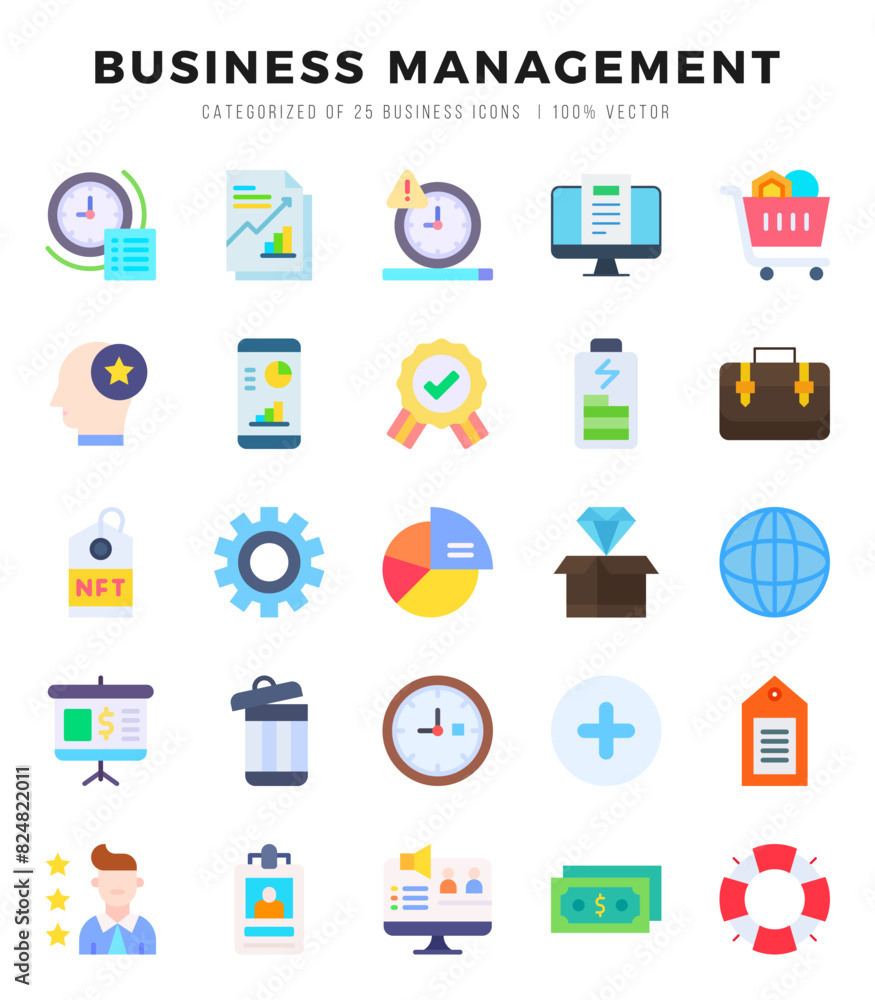 Business Management Icon Bundle 25 Icons for Websites and Apps Business Management Icon Bundle 25 Icons for Websites and Apps