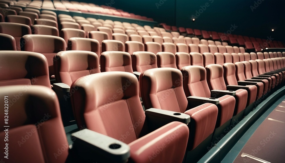 Obraz premium empty movie theater seats 