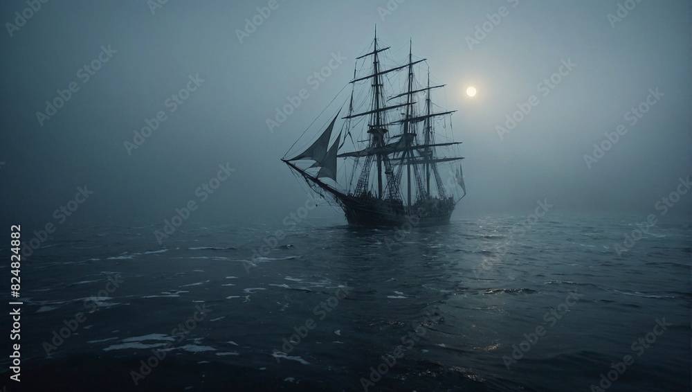 Obraz premium ship in the sea