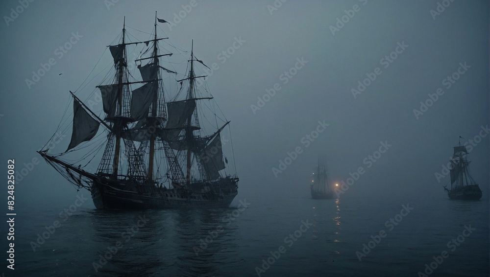 Obraz premium ship in the sea