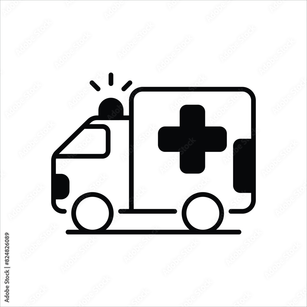 Ambulance vector icon