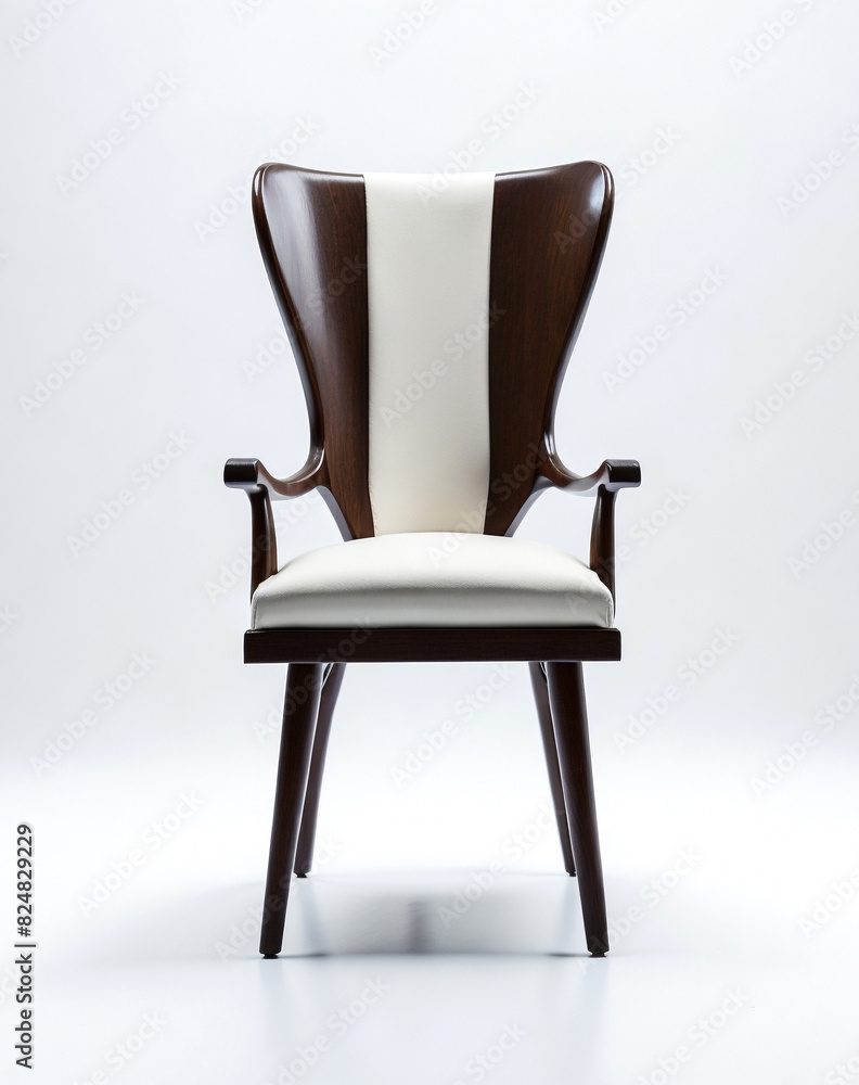 Elegant modern chair on white background Elegant modern chair on white background