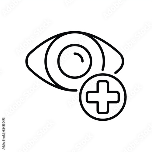 Ophtalmology vector icon