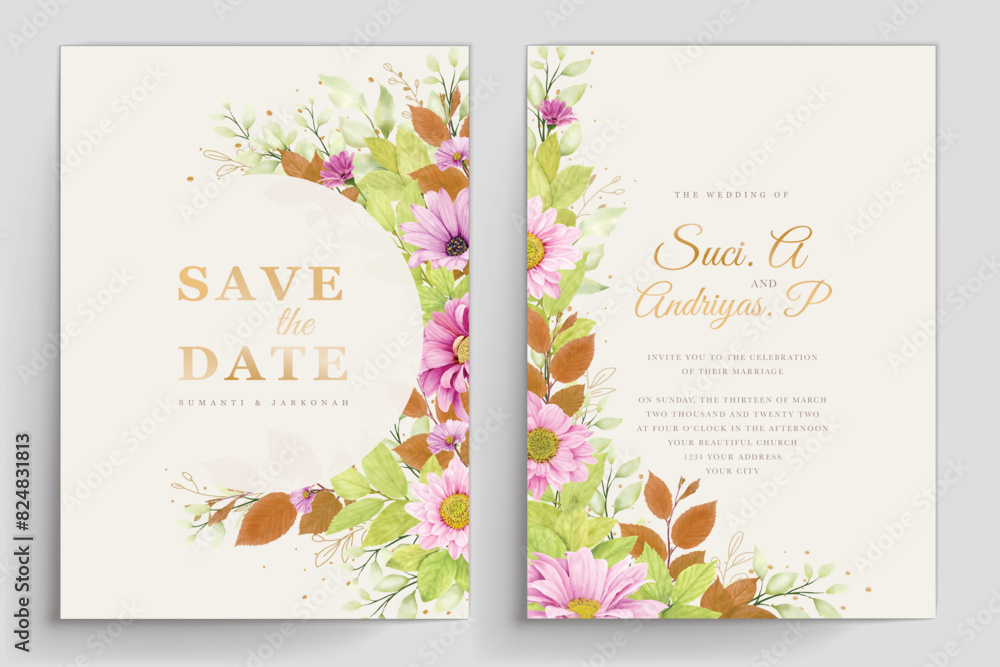 beautiful hand drawn roses wedding invitation card set beautiful hand drawn roses wedding invitation card set