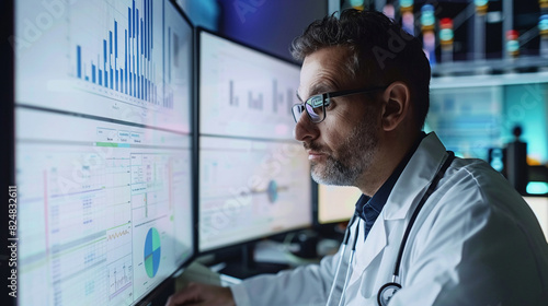 Data analytics tools help doctors analyze trends in patient outcomes and population health.