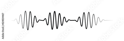 Audio waves icon. Voice message and sound representation.  Sound png