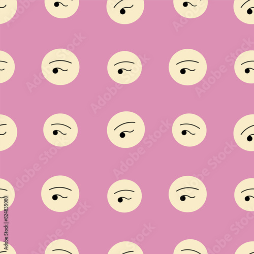 Surface pattern, seamless print. Colorful vector simple elements.