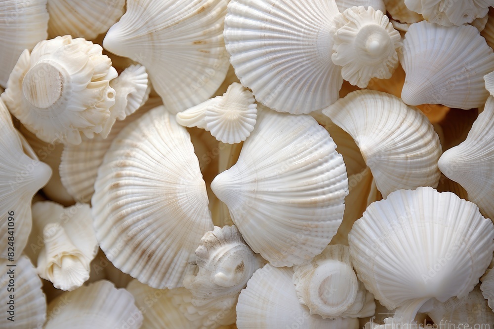 Seashells: Close-ups of seashells as spa decor. Seashells: Close-ups of seashells as spa decor.