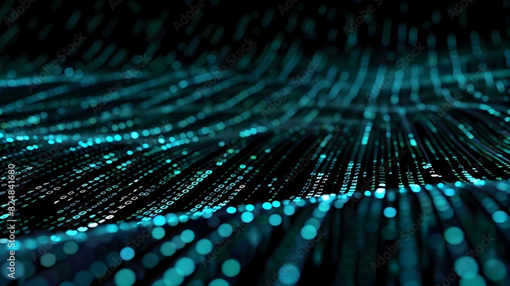 Vibrant Digital Data Streams with Glowing Binary Code and Abstract Lines Vibrant Digital Data Streams with Glowing Binary Code and Abstract Lines