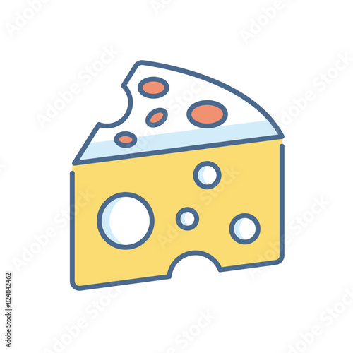 Cheese vector icon