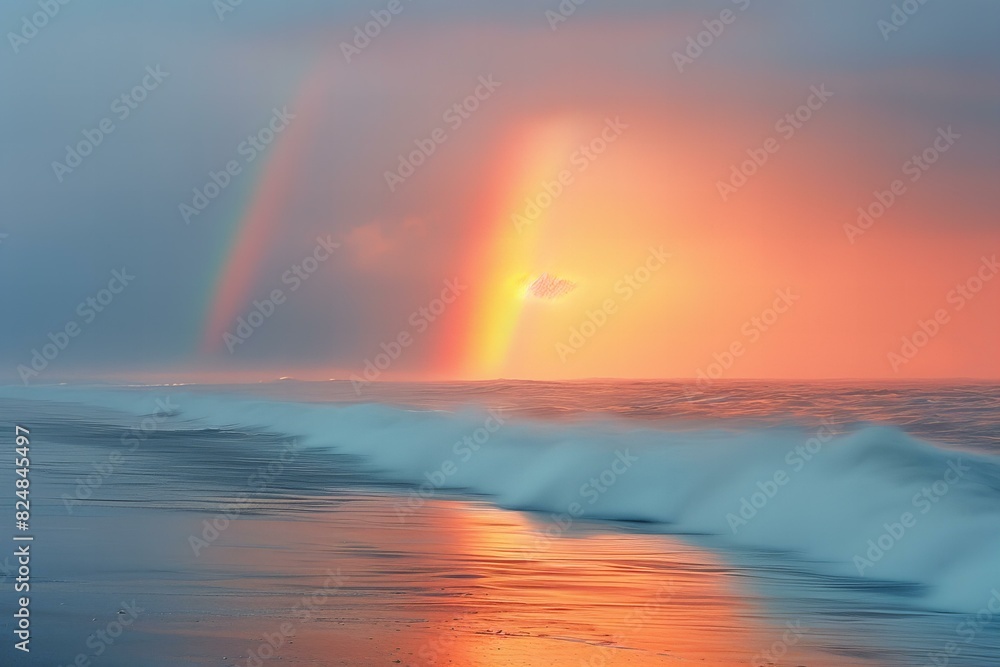 The rainbow over the gulf of mexico, high quality, high resolution