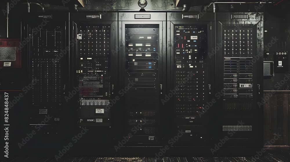 Fototapeta premium D Art Modern Data Center Infrastructure