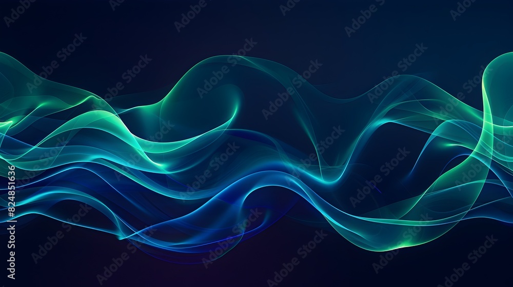 Vibrant Neon Wave Fluid Flowing Over Dark Minimalist Background Vibrant Neon Wave Fluid Flowing Over Dark Minimalist Background