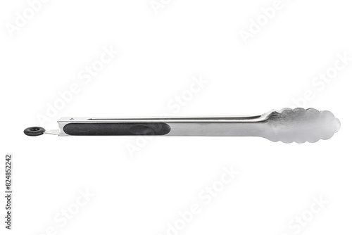 Barbecue and grill tongs tool on White Background