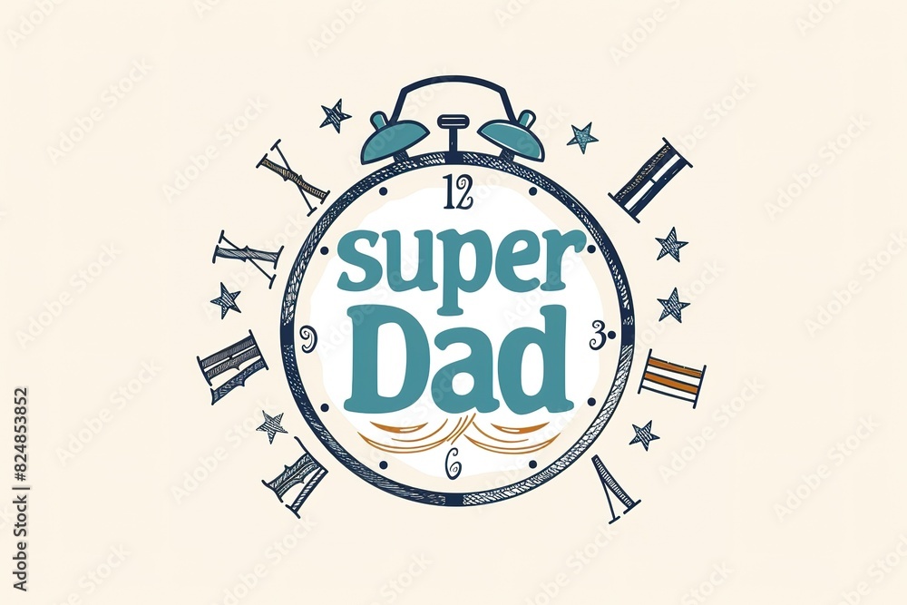 A Father's Day card featuring a mustache and hat, perfect for celebrating dad's special day. A Father's Day card featuring a mustache and hat, perfect for celebrating dad's special day.
