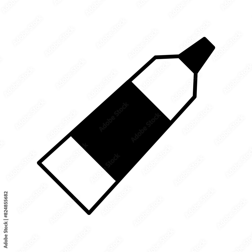 Toothpaste icon. black fill icon Toothpaste icon. black fill icon