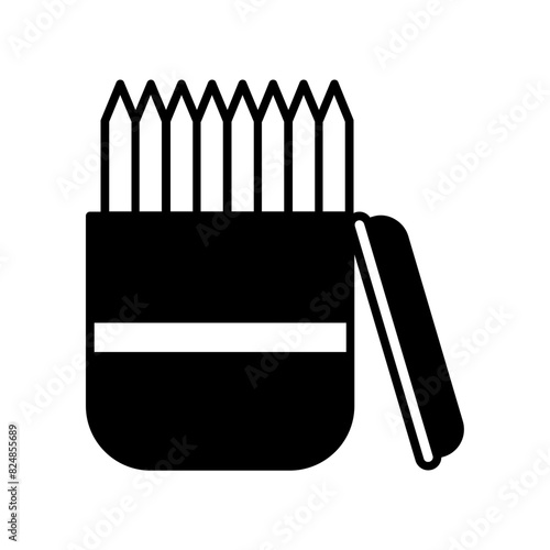 Toothpick icon. black fill icon