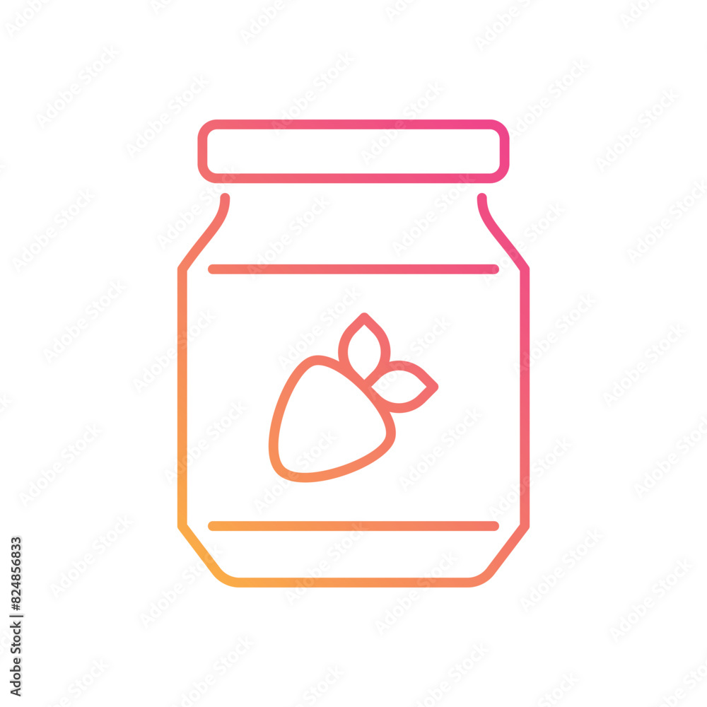 Strawberry Jam vector icon Strawberry Jam vector icon