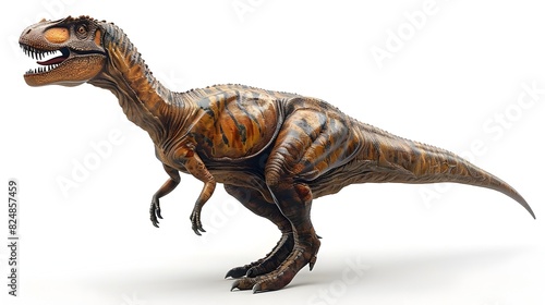 Intricate D Rendering of a Dinosaur Showcasing Scientific Accuracy