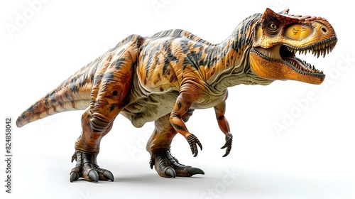 D Rendered Dinosaur A Snapshot of Prehistoric Majesty