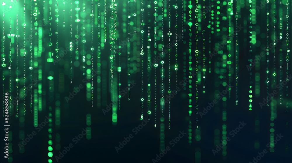 Cascading Digital Binary Code Backdrop for Innovative Tech Designs Cascading Digital Binary Code Backdrop for Innovative Tech Designs