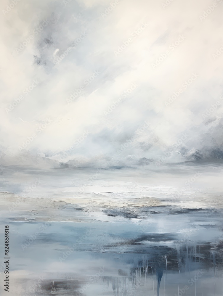 abstract oil painting of a sky, clouds 