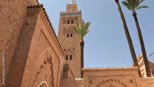 historic building the koutoubia mosque in marrakech