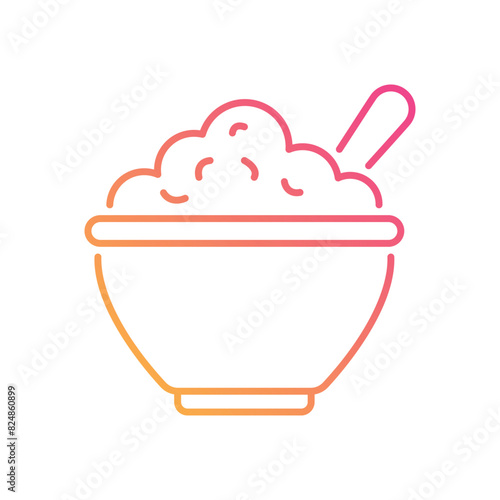 Porridge vector icon