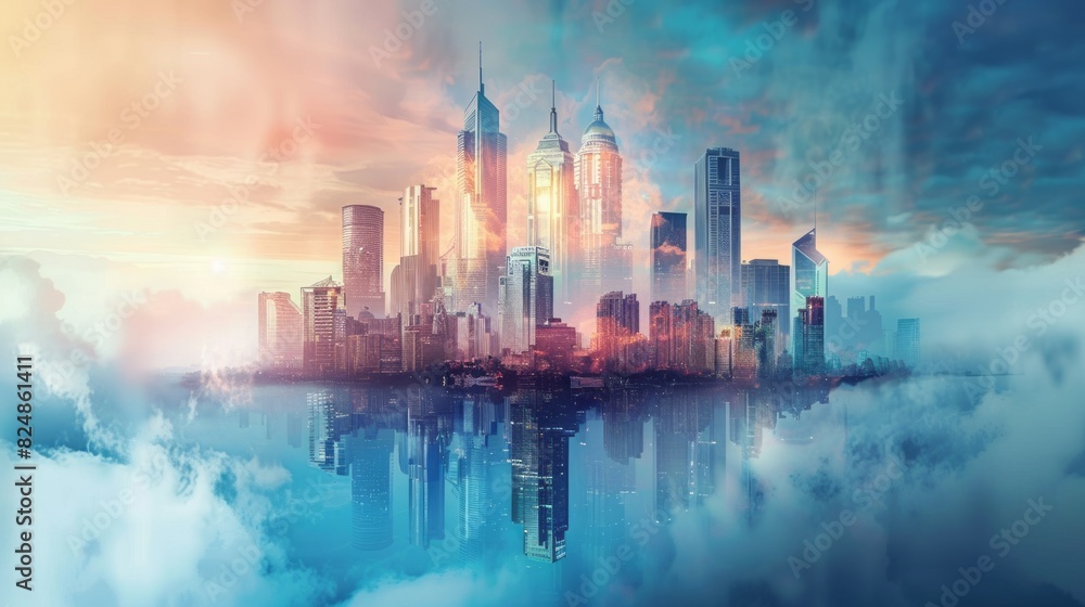 state of mind - city background concept with copy space state of mind - city background concept with copy space