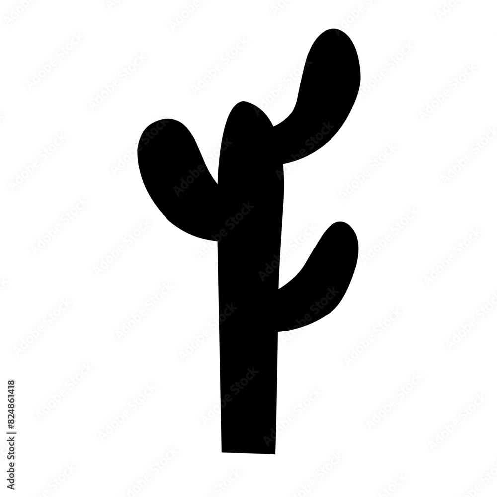 Cactus Silhouette Vector Cactus Silhouette Vector