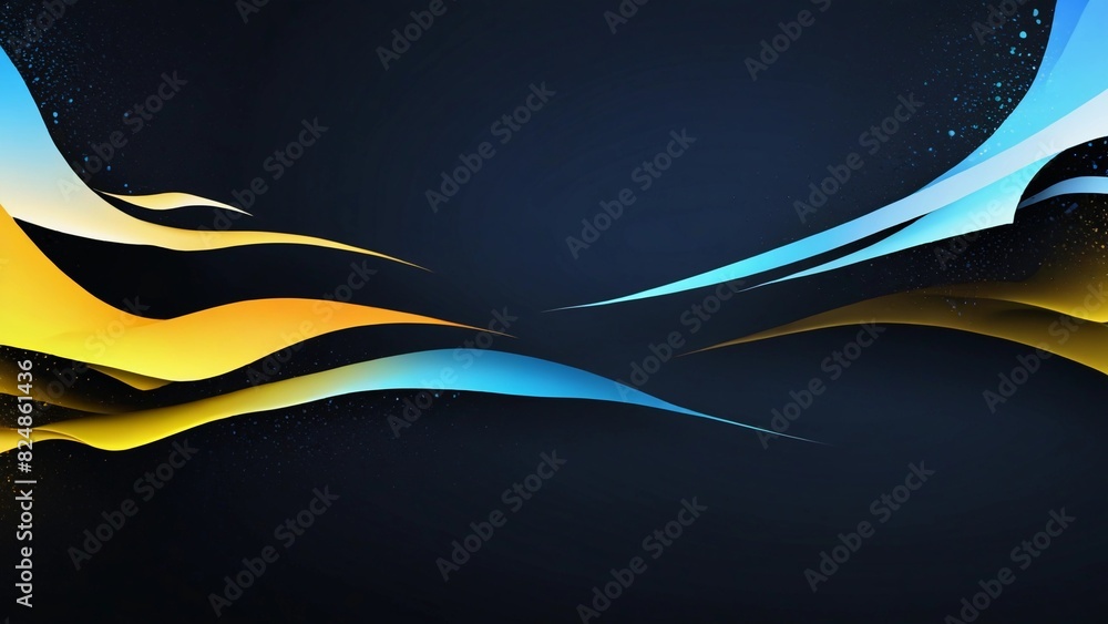 Fototapeta premium The gradient banner background is really cool and peaceful