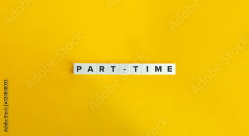 Bild auf Leinwand Part-time Word