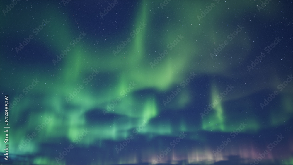 custom made wallpaper toronto digital3D rendering of the northern lights or Aurora borealis. 3D illustration of the Aurora Borealis northern light.