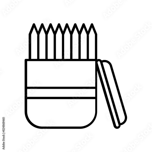 toothpick icon. outline icon